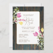 Invitation Espanol Invitación de Boda Floral Mariage Rustic I (Devant)