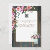 Invitation Espanol Invitación de Boda Floral Mariage Rustic I (Dos)