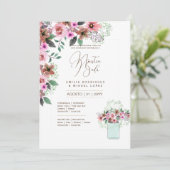 Invitation Espanol Invitación de Boda Summer Floral Mariage I (Debout devant)