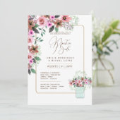 Invitation Espanol Invitación de Boda Summer Floral Mariage I (Debout devant)