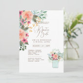 Invitation Espanol Invitación de Boda Summer Floral Mariage I (Debout devant)