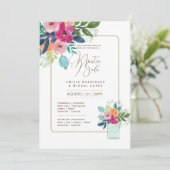 Invitation Espanol Invitación de Boda Summer Floral Mariage I (Debout devant)