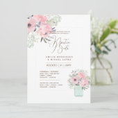 Invitation Espanol Invitación de Boda Summer Floral Mariage I (Debout devant)