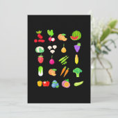 Invitation Espèces de légumes (Debout devant)