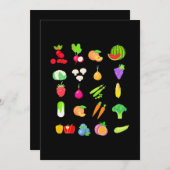 Invitation Espèces de légumes (Devant / Derrière)