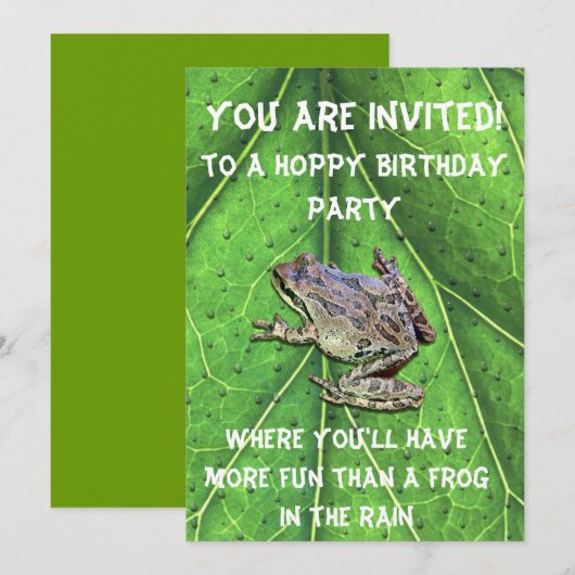 INVITATION ESPÉRER ANNIVERSAIRE (Devant / Derrière)