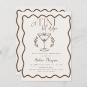 Invitation Espresso Light | Martini | Cocktail anniversaire (Devant / Derrière)