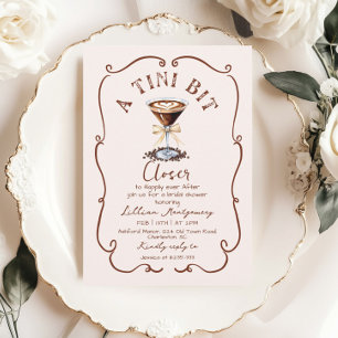 Invitation Espresso Martini A Tini Fête des mariées plus proc