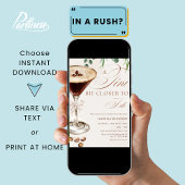 Invitation Espresso Martini A Tini Fête des mariées Un Peu Pl