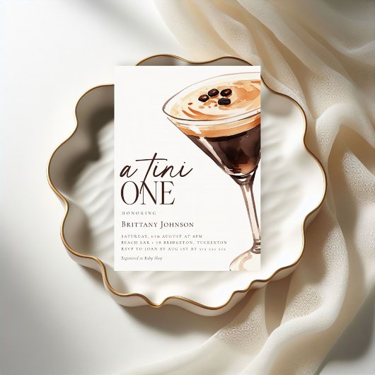 Invitation Espresso Martini A Tini Un Baby shower