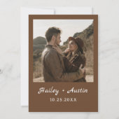 Invitation Espresso Martini Amour Brûle La Fête des mariées (Dos)