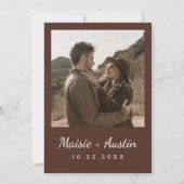 Invitation Espresso Martini Amour Brûle La Fête des mariées (Dos)