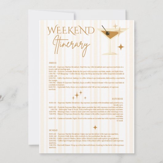 Invitation Espresso Martini Bachelorette (Dos)