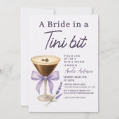 Invitation Espresso Martini Bride in a Tini Bit Bridal Shower (Devant)