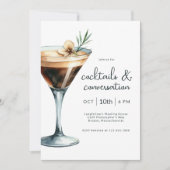 Invitation Espresso Martini Cocktails et Conversation Event (Devant)