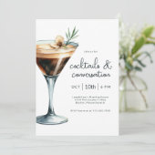 Invitation Espresso Martini Cocktails et Conversation Event (Debout devant)