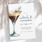 Invitation Espresso Martini Cocktails et Conversation Event