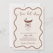 Invitation Espresso Martini Fête des mariées tirée à la main (Devant)