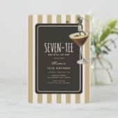 Invitation Espresso Martini Golf Thème 70e Anniversaire (Debout devant)