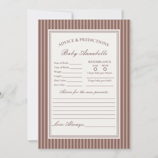 Invitation Espresso Martini Love Brewing Advice for Baby Card (Devant)