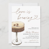 Invitation Espresso Martini Love Is Brewing Bridal Shower (Devant)