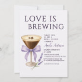 Invitation Espresso Martini QR Code Registry Bridal Shower (Devant)