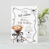 Invitation Espresso Martini Tini Bit Anniversaire Adulte Plus (Debout devant)