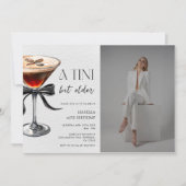 Invitation Espresso Martini Tini Bit Anniversaire Photo (Devant)