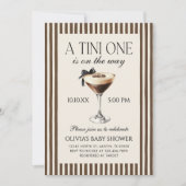 Invitation Espresso Martini Tini One Baby Shower (Devant)