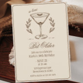 Invitation Espresso Tini Bit Ancien 30e anniversaire élégant
