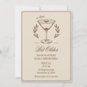 Invitation Espresso Tini Bit Ancien 30e anniversaire élégant (Devant)