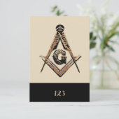 Invitation Esprit maçonnique (Golden) (Debout devant)