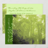 Invitation Esprit photo des arbres mariage païen inviter (Devant / Derrière)