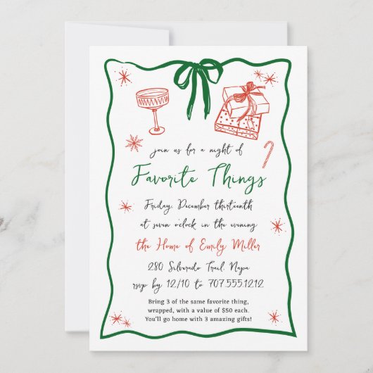 Invitation Esprits brillants | Fête des choses préférées (Devant)