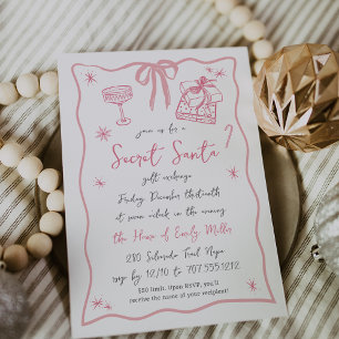 Invitation Esprits brillants   Soirée de Noël secrète Père No