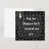 Invitation Esquisses d'invitations à la fête d'Halloween (Devant / Derrière)