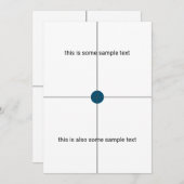 Invitation essai d'échantillon (Devant / Derrière)