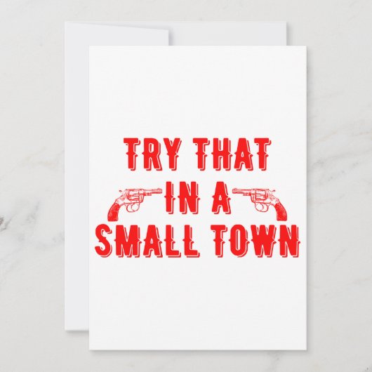 Invitation Essayer Dans Une Petite Ville (Devant)