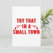 Invitation Essayer Dans Une Petite Ville (Debout devant)