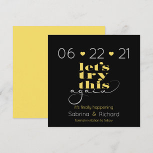 Invitation Essayez encore Black Toscane Jaune Enregistrer la 