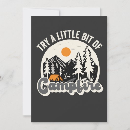 Invitation Essayez un peu de Randonnée drôle en plein air de  (Devant)