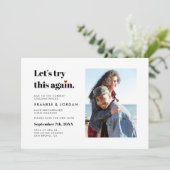 Invitation Essayons Cette Nouvelle Fois Le Mariage Modifie La (Debout devant)