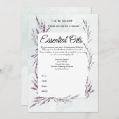 Invitation Essential Oil Class (Devant / Derrière)