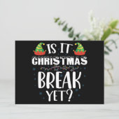 Invitation Est-ce déjà les vacances de Noël Drôle Professeur (Debout devant)