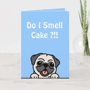 Invitation Est-ce que je sens le gâteau Chien mignon et drôle