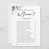 Invitation Est-Ce Que La Mariée Connaît Vraiment Le Jeu Groom (Devant)