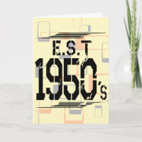 Est des années 1950 - 60e à 70e anniversaire