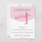 Invitation Est frappé vers le haut du baby shower Knockout (Dos)