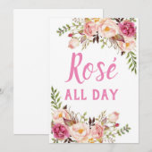 Invitation est restée rouge toute la journée (Devant / Derrière)