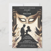 Invitation Est robe Code Prom Costume Masquerade Mariage de b (Devant)